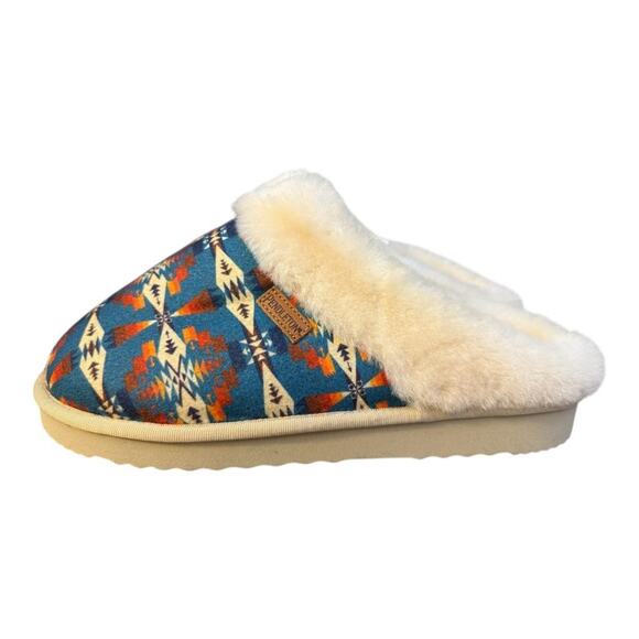 Pendleton Tucson Shearling Lined Scuff Slipper EUC Women size 11 - Picture 3 of 6